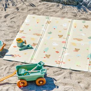 코코베어피크닉 디자인 캠핑매트 피크닉 폴딩 대형 돗자리 발포 엠포싱 200x140 가방포함