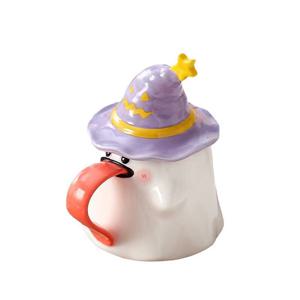 우선 선택유령 창의크리스마스 머그컵 세라믹 뚜껑컵 450ml 선물세트/카툰 컵100% 빠른 배송