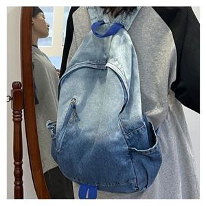 남녀공용 학생 직장인 캐주얼 데님 백팩 데일리 가방