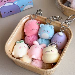 랜덤 뽀송 미니 몬스터 키링 1개 / 인형 가방고리 캐릭터 키체인 / 선물 랜덤배송 최신제조 당일배송