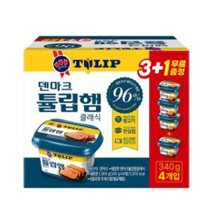 농심 덴마크튤립햄클래식 340g 4입