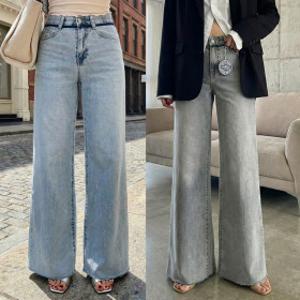 봄 솔트와이드부츠컷 하우룩 봄 밴딩 시그니처 와이드플레어