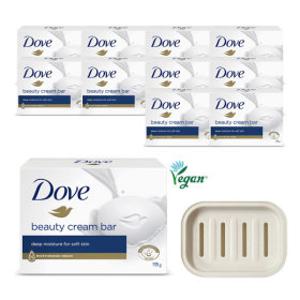 도브 비누 대용량 135g 12개 + 비누받침대 증정