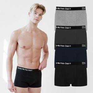 (4종세트) 남자팬티 드로즈 폴로클럽 고급순면 면스판 남성 속옷 (95~110)