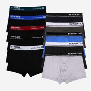 10매입-제임스딘 블랙/유니크 에디션 남성 드로즈 사각 팬티