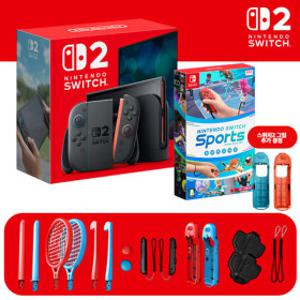 닌텐도 스위치2 본체 마리오카트월드세트+스포츠+올인원키트 (스위치2전용그립포함)