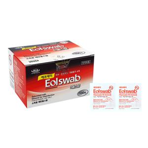 에프에이 FA 일회용 이올스왑 1매포장 100매 1박스 알콜스왑 알콜솜 소독솜