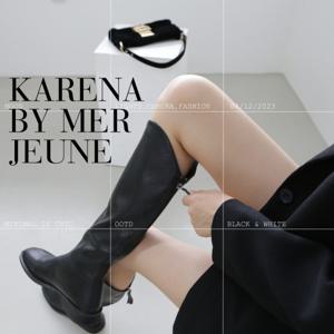 하비 통넓은 브이라인 롱부츠 뒷지퍼 키높이 여유핏 첼시 버킷 앵글부츠