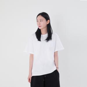 네오플레인 1+1 주머니 여자 반팔티 무지 티셔츠 레이어드 흰색 이너티 20수 면티 코튼