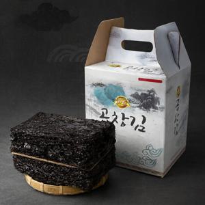 (신선집중) 국내산 곱창 재래돌김 50장+50장 (1+1) 총 100장 370g 선물포장 추가 옵션