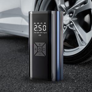 휴대용 무선 에어펌프 타이어 공기압 주입기 자전거 팽창기 LED손전등