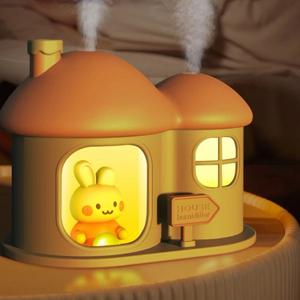 NEO2M 레빗 하우스 미니 가습기 LED 무드등 USB 저소음 스프레이 가습기 M351