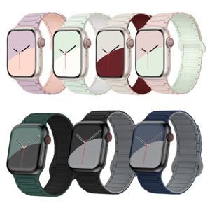 애플워치 11 10 9 8 SE 3 울트라 호환 마그네틱 스트랩 실리콘밴드 시계줄 38 40 41 42 44 45 46 49mm