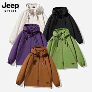 JEEP SPIRIT 지프 2026 신상 더블 집업 남여공용 방수 바람막이 후드 점퍼
