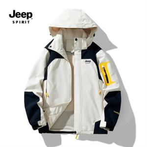 지프스피릿 JEEP SPIRIT 남녀공용 커플 캐쥬얼 아웃도어 점퍼 등산용 바람막이 자켓 +선물한부