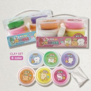 클레이 놀이 만들기 diy 키트 6색 세트 12개세트 색상 랜덤배송