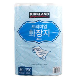 커클랜드 프리미엄 화장지 3겹 30롤 롤휴지 두루마리