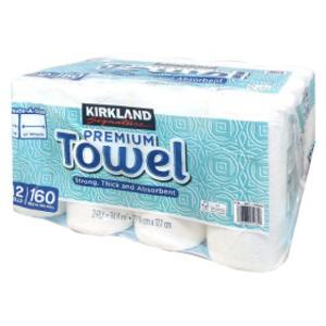 커클랜드 시그니처 프리미엄 2겹 종이 타올 160매 x 12롤 코스트코 키친타월