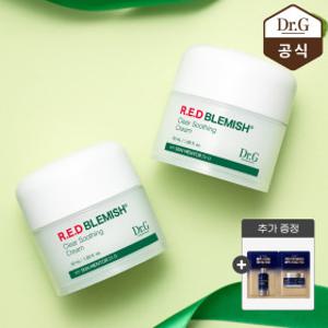 닥터지 레드 블레미쉬 클리어 수딩 크림 50mL 듀오 기프트 세트+블랙스네일2열샘플