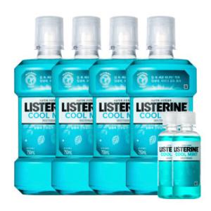 리스테린 쿨민트 750mL 4개 + 리스테린 쿨민트 100ml 2개 증정