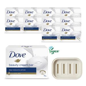 도브 비누 대용량 135g 12개 + 비누받침대 증정