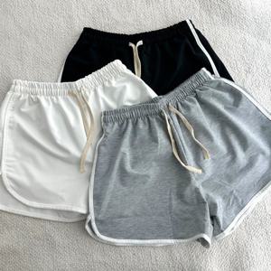 3부 돌핀팬츠 랍빠 배색 밴딩 반바지 홈웨어 트레이닝 운동복 숏팬츠 비치 여름 핫팬츠