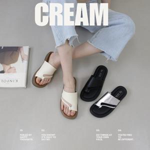 메르젠느 여성 쿠션 발등커버 스트랩 쪼리 슬리퍼