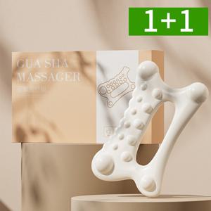 1+1 페이스 괄사 마사지기 얼굴 바디 세라믹 승모근 마사지