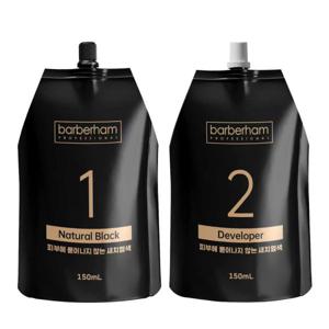 바버함 자연블랙 피부에 묻어나지 않는 염색약 150g 1개