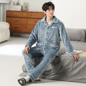 소프트 극세사 수면 잠옷 겨울 남성용 잠옷 세트 YF-24