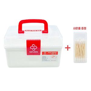 세븐 구급상자 약통 약상자 구급함 (+면봉 30개입 케이스 증정)