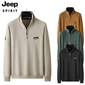 JEEP SPIRIT 남성 봄 가을 티셔츠 루즈핏 스웨트셔츠