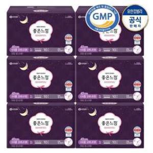 밤필수템 좋은느낌 생리대 오리지널 수퍼롱 오버나이트 42cm 10개입X6개 (총60매입)