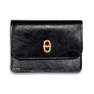 신상 고급라인 크랙 소프트 시크 블랙 여성 플랩 카드지갑 ECESPR610BK