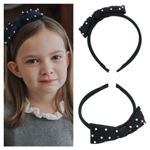 [빈BEEN]HP BZ54AX04NV 네이비 리본 진주머리띠PG