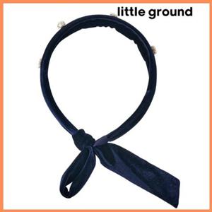 [리틀그라운드8] 룰라비(75A12-873-01)벨벳리본헤어밴드 아동여아 악세사리 머리띠 장식 파티 공주 코디