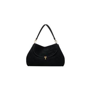 토템 숄더백 블랙 T락 스웨이드 사첼백 261771F048002
