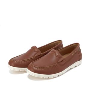 베어파우 ESTHER 천연 양가죽 여성 슬립온 로퍼 0616058NC-W