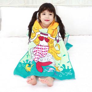 [엔비] 인어공주 아동 비치가운/비치타월/샤워가운/비치타올