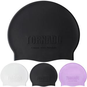 토네이도 양각 수모 실리콘 수영모자