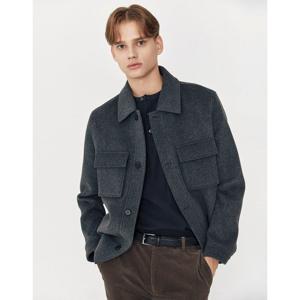 [지오다노] 남자 울 포켓 셔켓 01075919