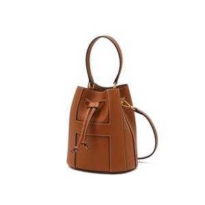 [헤지스]HIWA6E220W2_[H-BAG] 브라운 H패치 소가죽 미니 토트 크로스백