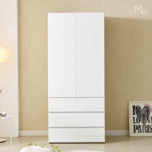 [모로] 메이벨 20T 810 3서랍 옷장 서랍장 원터치 댐퍼 장농