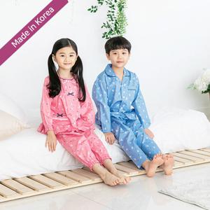 핑코코 아동 주니어 순면 긴팔 수면잠옷 파자마 실내복 상하세트
