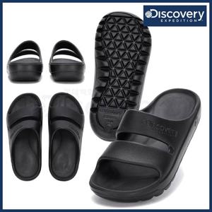 디스커버리 25SS 신상 남성/여성/공용 텐션슬라이드(블랙) 물놀이겸용 슬리퍼/키높이신발/여름슈즈 DXMIA DXLP3102N-BKS