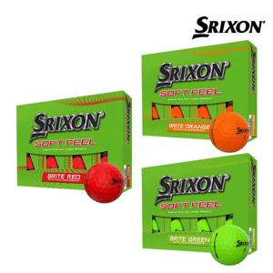 던롭 스릭슨 소프트필14 BRITE 2피스 골프공 12구