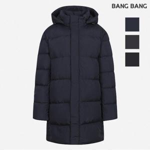 [뱅뱅] 공용 후드탈착 구스다운 중기장 패딩 (NUF820)