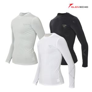 그렌에코 ges24403 남성 라운드 팔프린트 냉감 골프이너