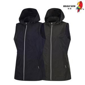 [마코] (여성)탈착 후드 집업 베스트_MMW1WV01