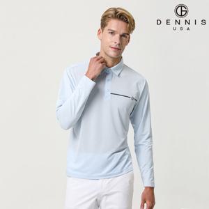 [인기상품재입고] 데니스골프 남성 베이직 냉감 소매 긴팔카라티_NAQMMTS021
